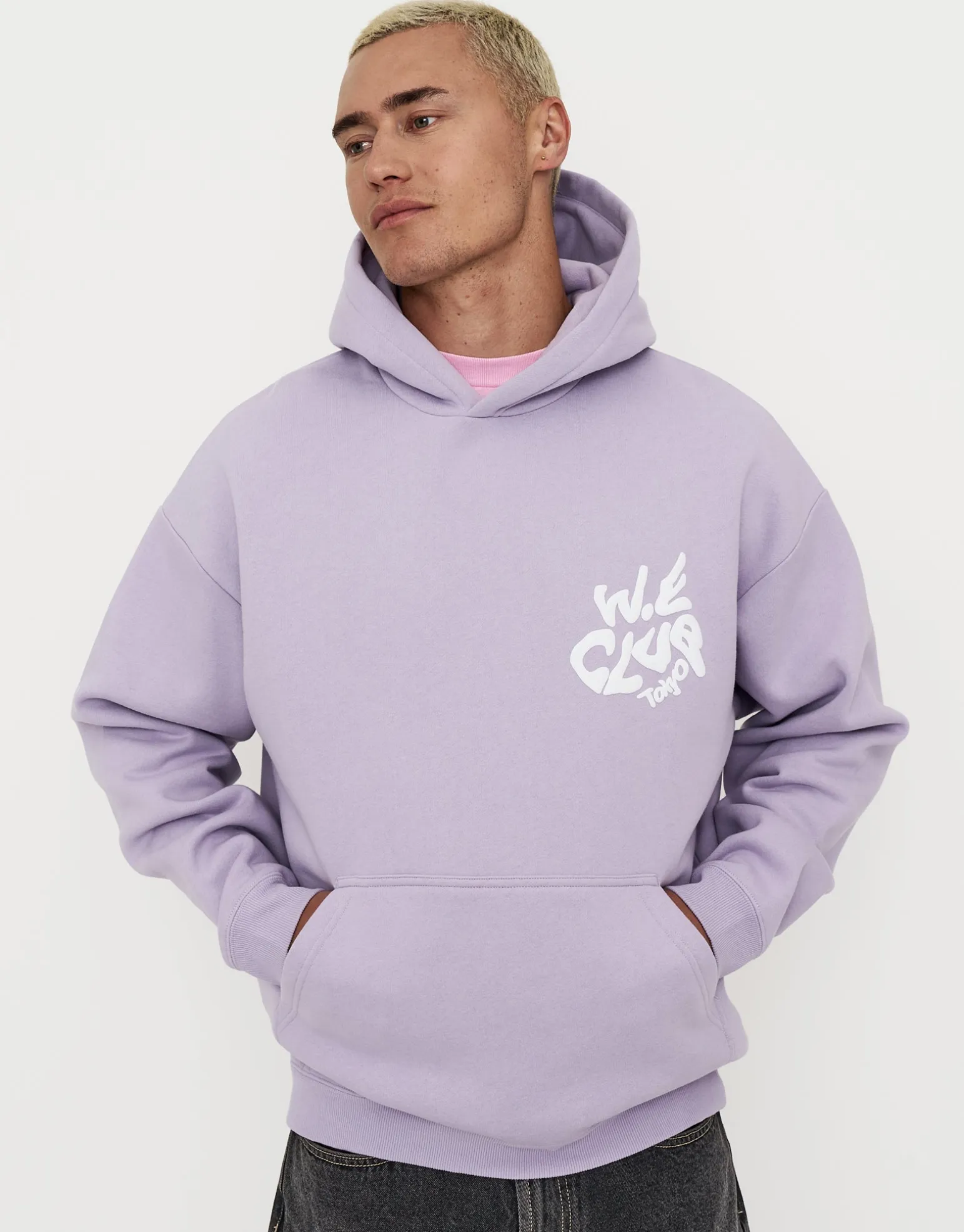 Heavyweight Weekend Club Hoodie in Snow Marle