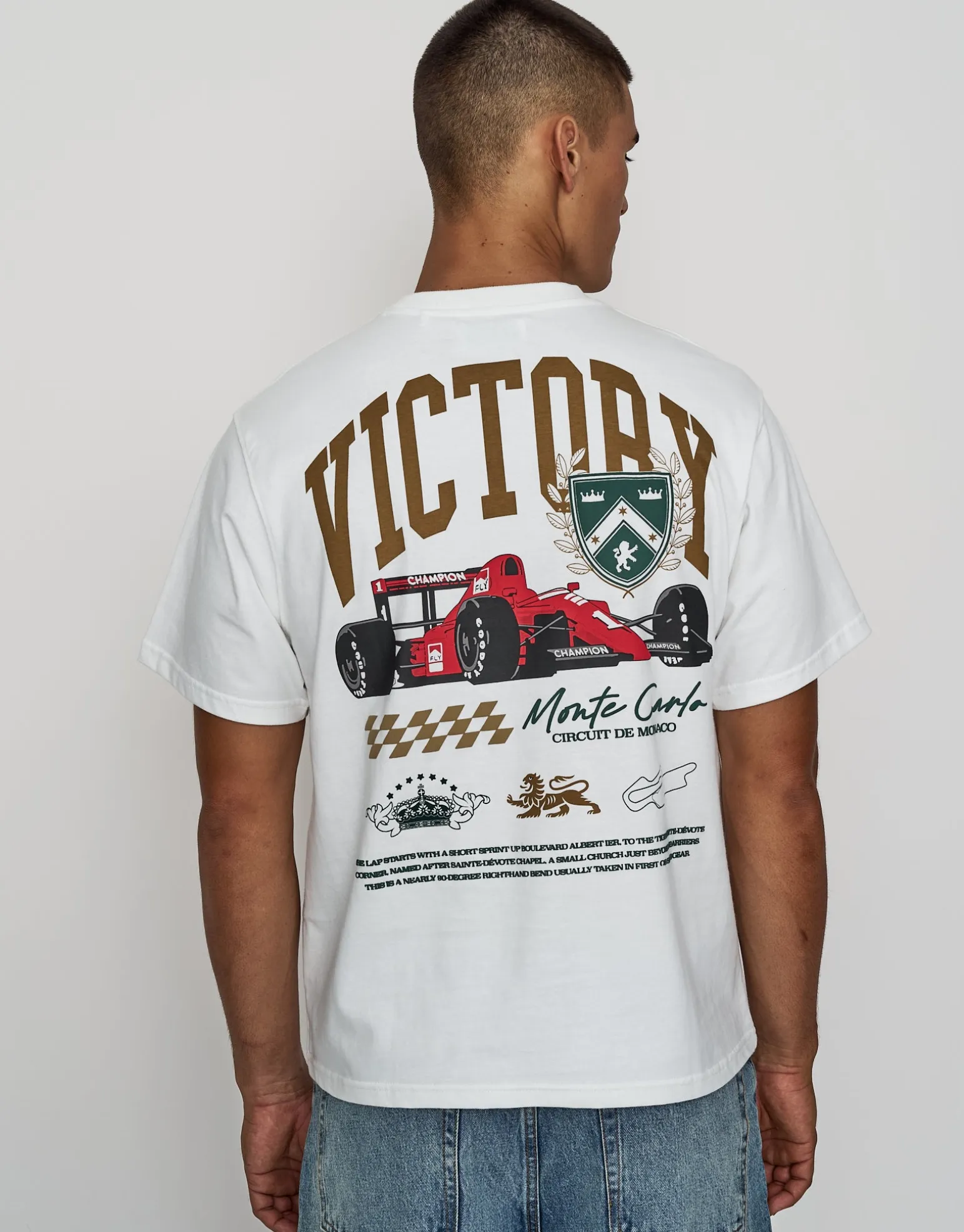 Hyper Car Relaxed Fit T Shirt in Pewter Grey