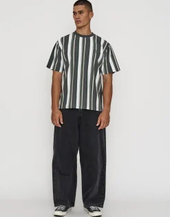 Ivy Striped Relaxed Fit Short Sleeve T Shirt in Multi