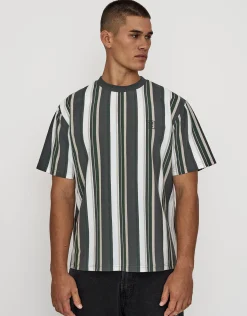 Ivy Striped Relaxed Fit Short Sleeve T Shirt in Multi