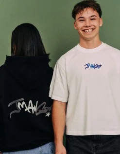 JManGo Baggy Fit Jorts in Blue Fade