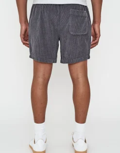 Jumbo Cord Shorts in Charcoal