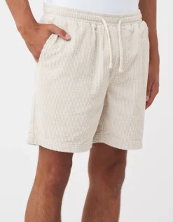 Jumbo Cord Shorts in Charcoal