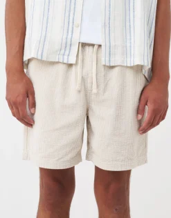 Jumbo Cord Shorts in Forest Green