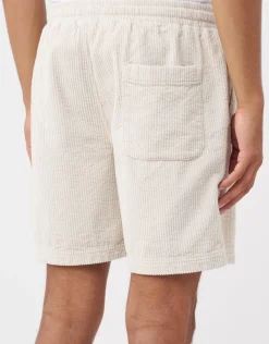 Jumbo Cord Shorts in Lt Grey