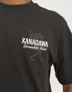 Kanagawa Tiger Tee in Blanc