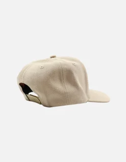 LA Emblem Hat in Off White/royal