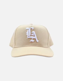 LA Emblem Hat in Tan