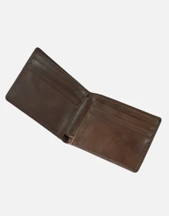 Leather Wallet in Chocolate Brown