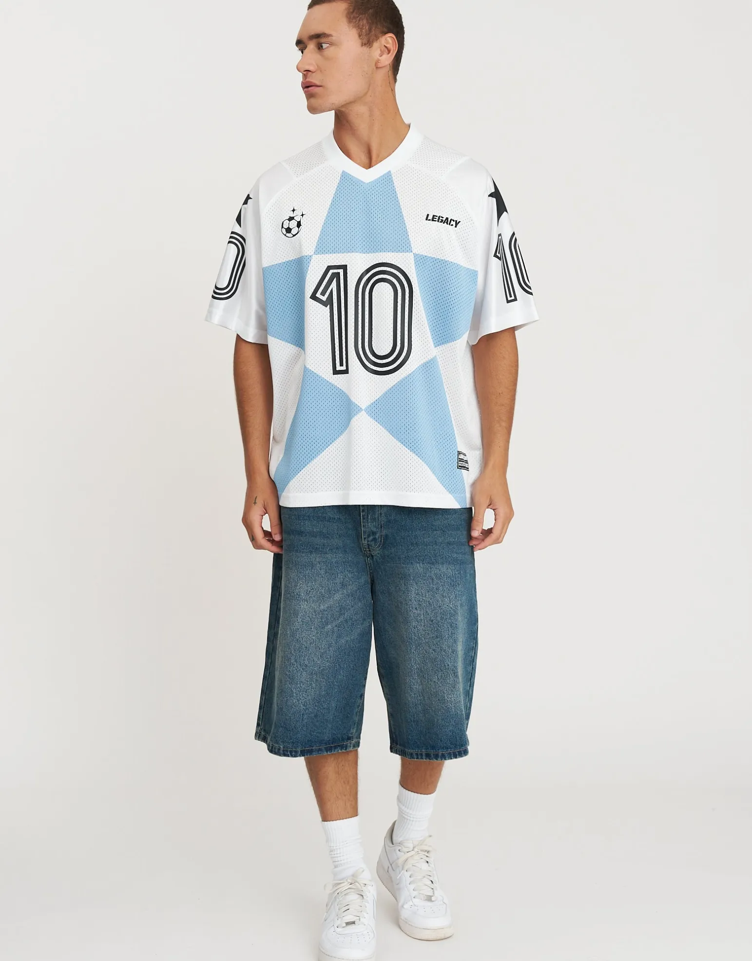 Legacy 10 Football Jersey in Blanc