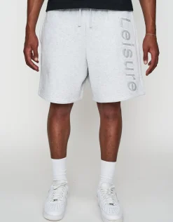 Leisure Baggy Fit Track Short in Ice Blue