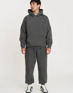 Leisure Club Baggy Track Pants in Pewter Grey