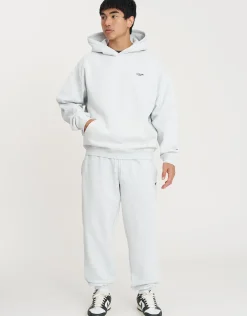 Leisure Club Baggy Track Pants in Pewter Grey