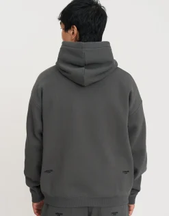 Leisure Club Oversized Hoodie in Pewter Grey