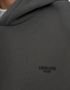 Leisure Club Oversized Hoodie in Pewter Grey