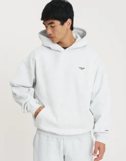 Leisure Club Oversized Hoodie in Pewter Grey