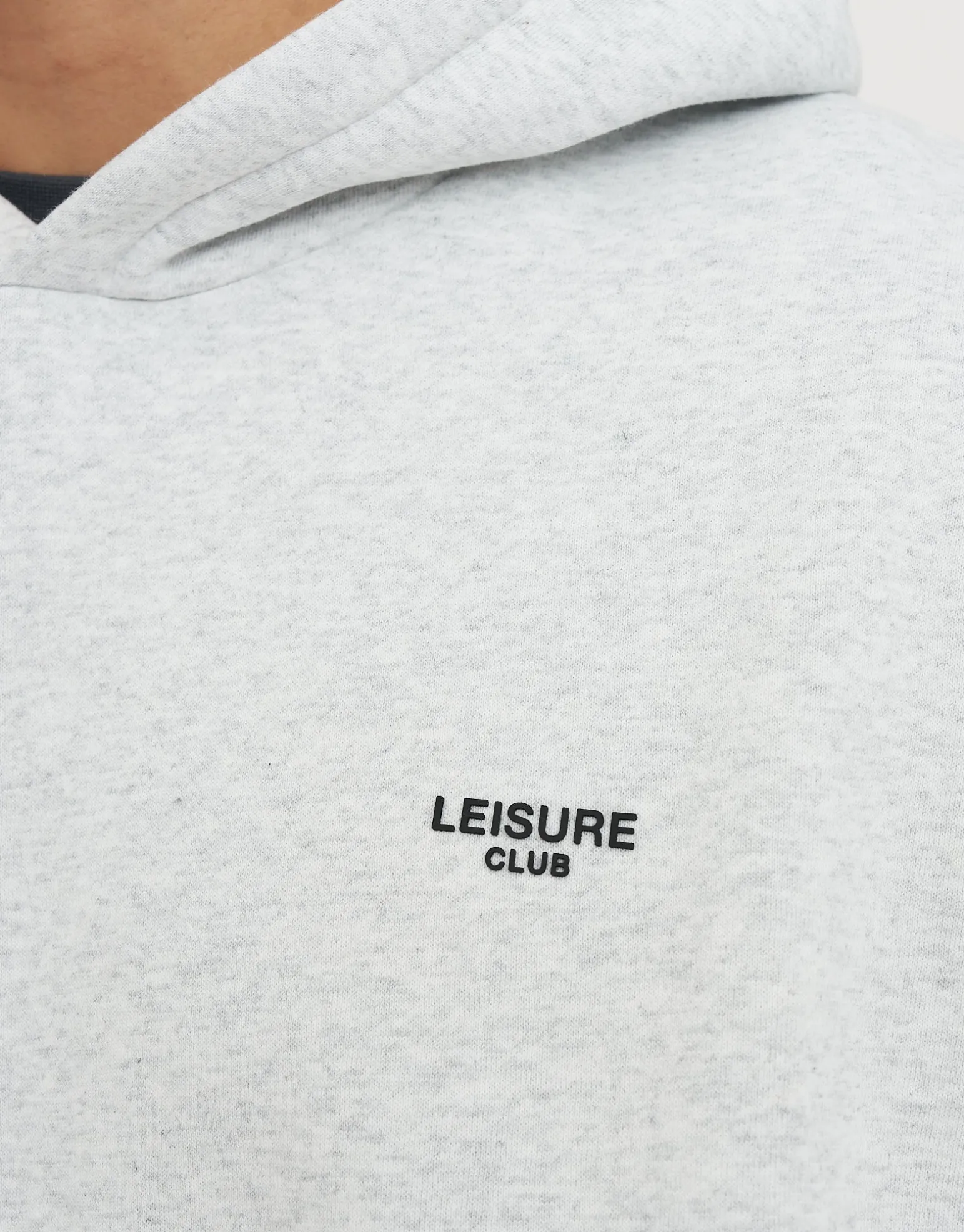 Leisure Club Oversized Hoodie in Snow Marle