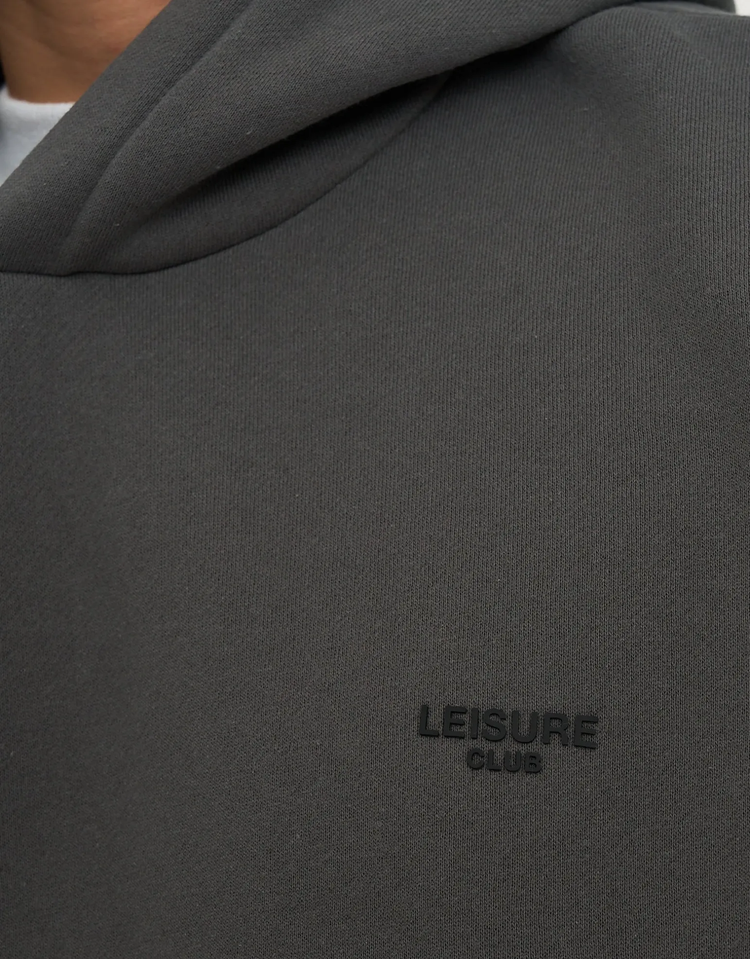 Leisure Club Oversized Hoodie in Snow Marle