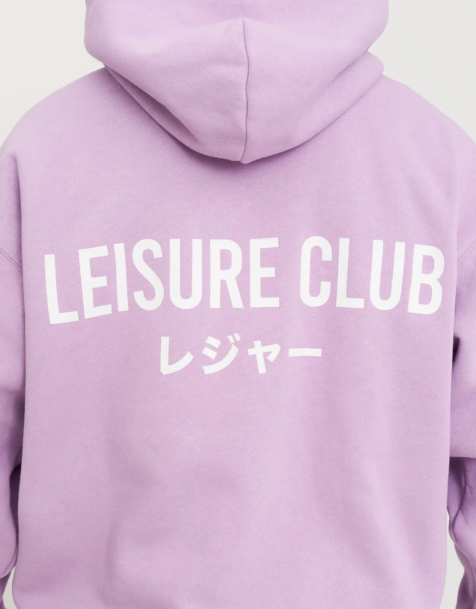 Leisure Club Puff Print Oversized Hoodie in Empire Yellow