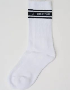 Leisure Club Sport Socks in Black/white