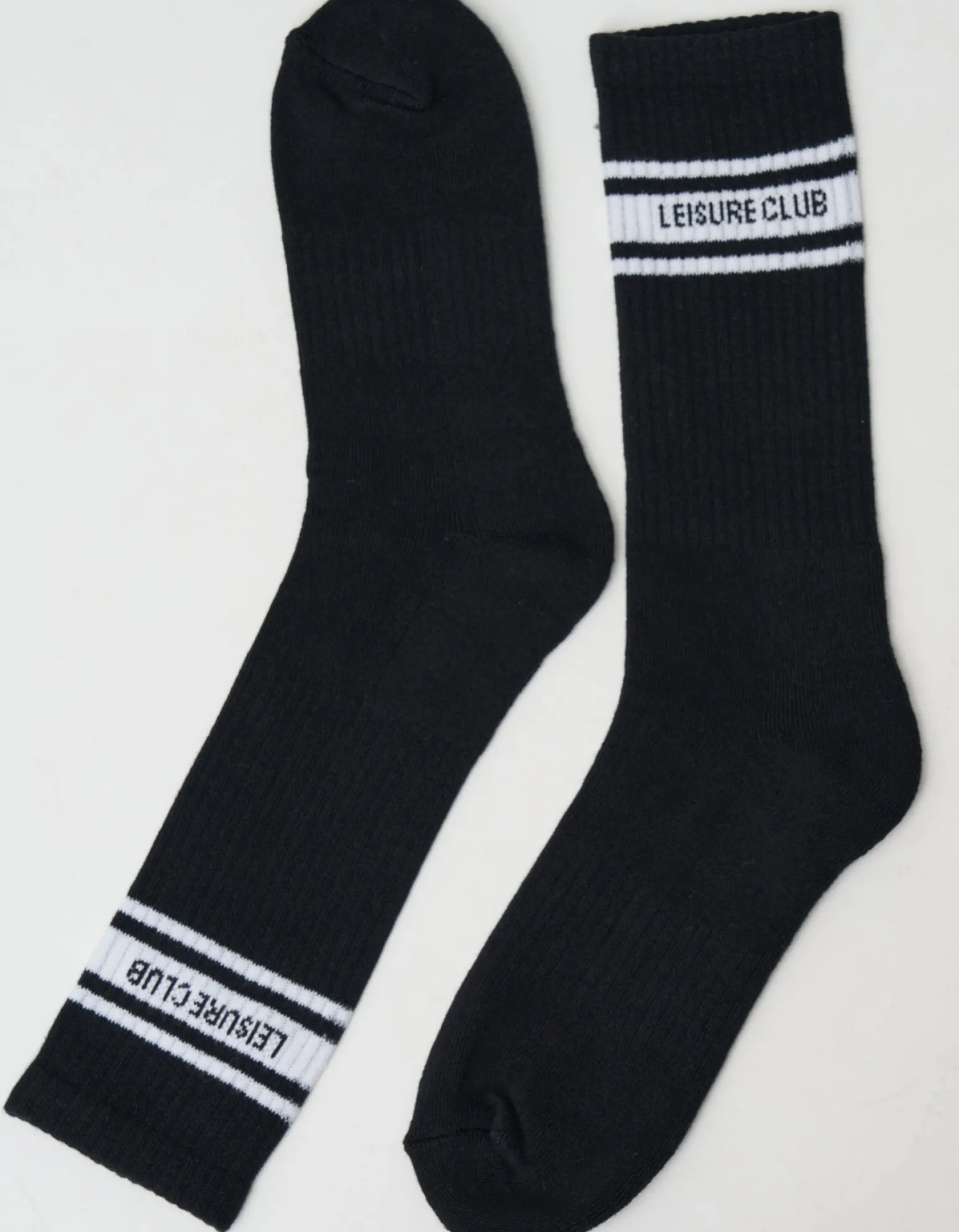 Leisure Club Sport Socks in Black/white