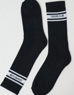 Leisure Club Sport Socks in White/black
