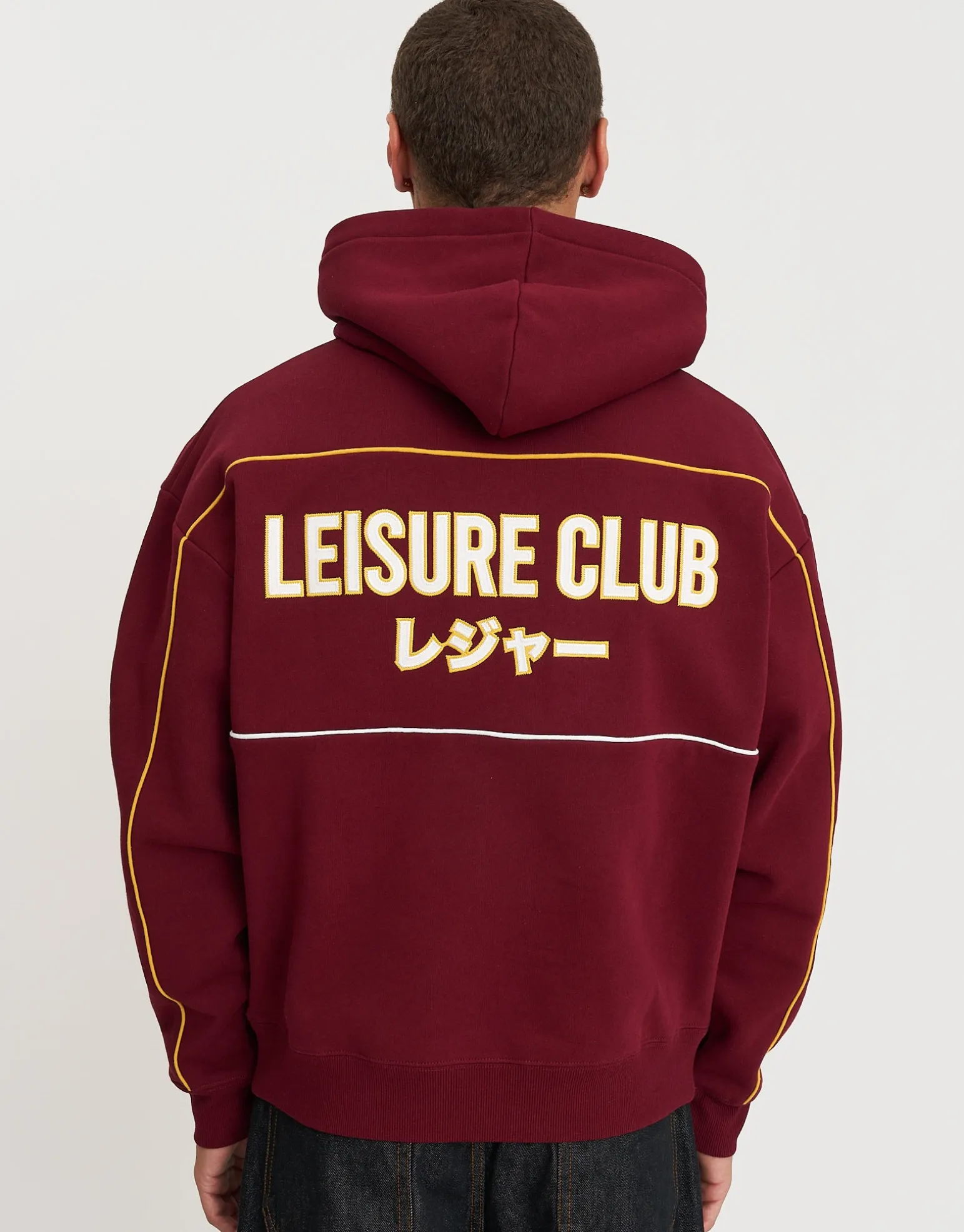 Leisure Club Team Oversized Hoodie in Blue