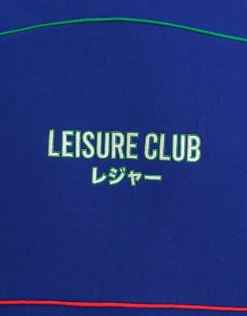 Leisure Club Team Oversized Hoodie in Blue