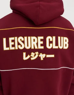 Leisure Club Team Oversized Hoodie in Blue