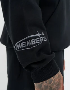 Leisure Embroidered Oversized Hoodie in Ice Blue