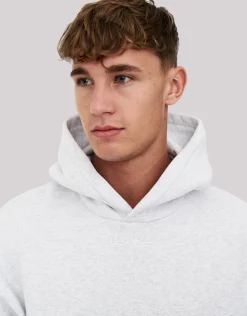 Leisure Embroidered Oversized Hoodie in Ice Blue