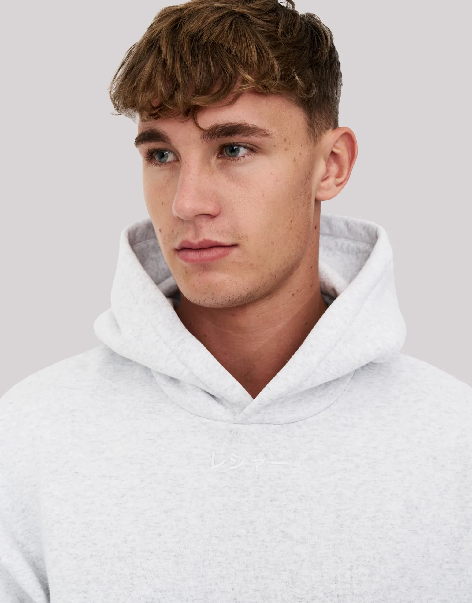 Leisure Embroidered Oversized Hoodie in Solid Black