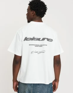 Leisure Relaxed Fit T Shirt in Blanc