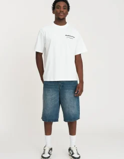 Leisure Relaxed Fit T Shirt in Blanc