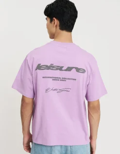 Leisure Relaxed Fit T Shirt in Blanc