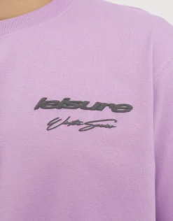 Leisure Relaxed Fit T Shirt in Neon Lilac