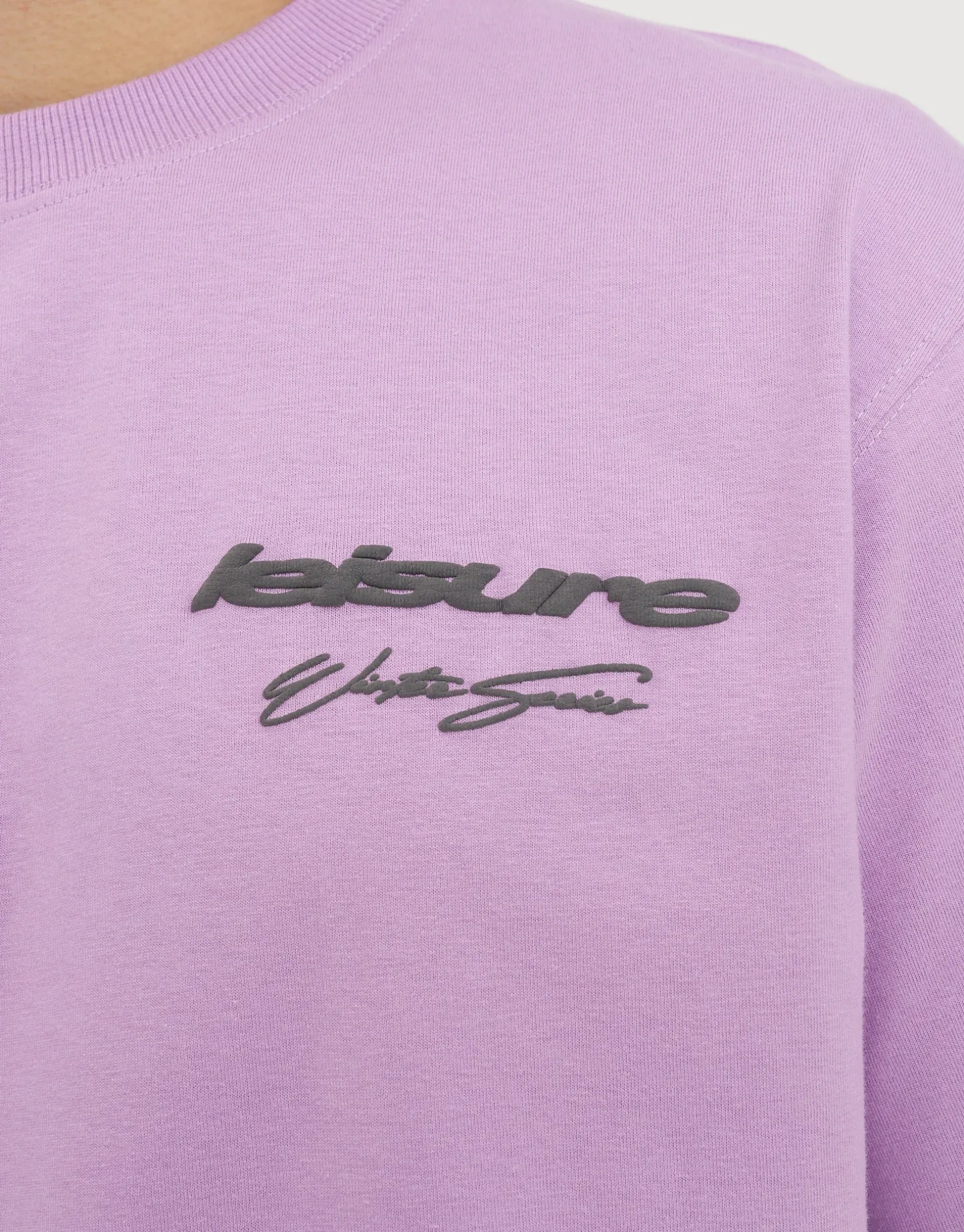 Leisure Relaxed Fit T Shirt in Pewter Grey