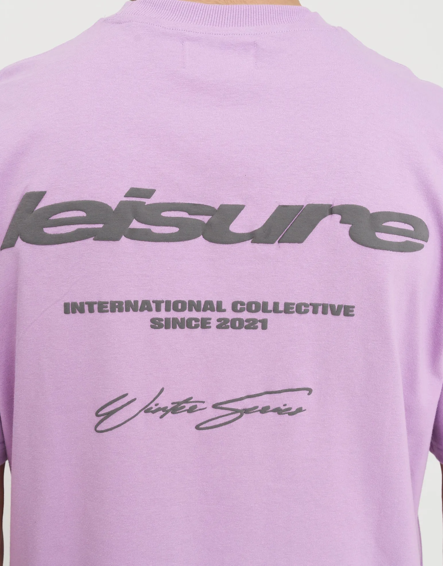 Leisure Relaxed Fit T Shirt in Pewter Grey
