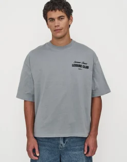 Leisure Summer Cropped Box Fit T Shirt in Blanc