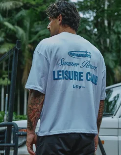 Leisure Summer Cropped Box Fit T Shirt in Blanc