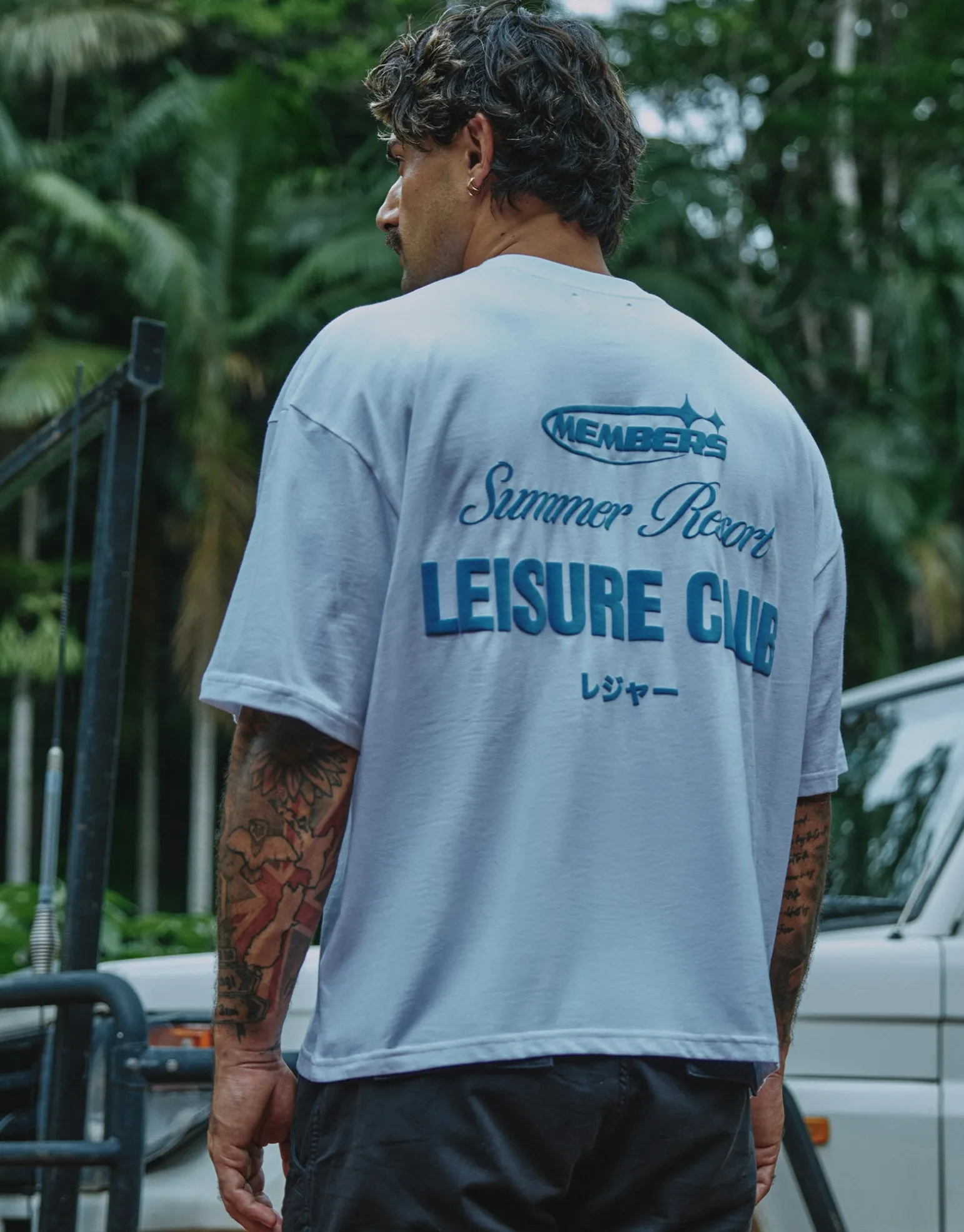 Leisure Summer Cropped Box Fit T Shirt in Blanc