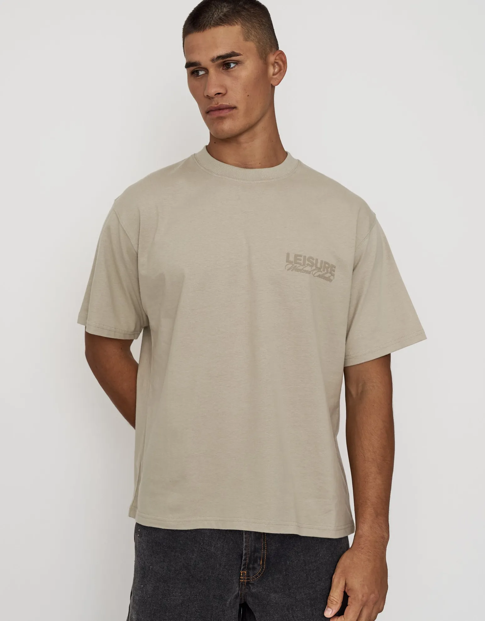 Leisure Weekend Collective Relaxed Fit T Shirt in Radish