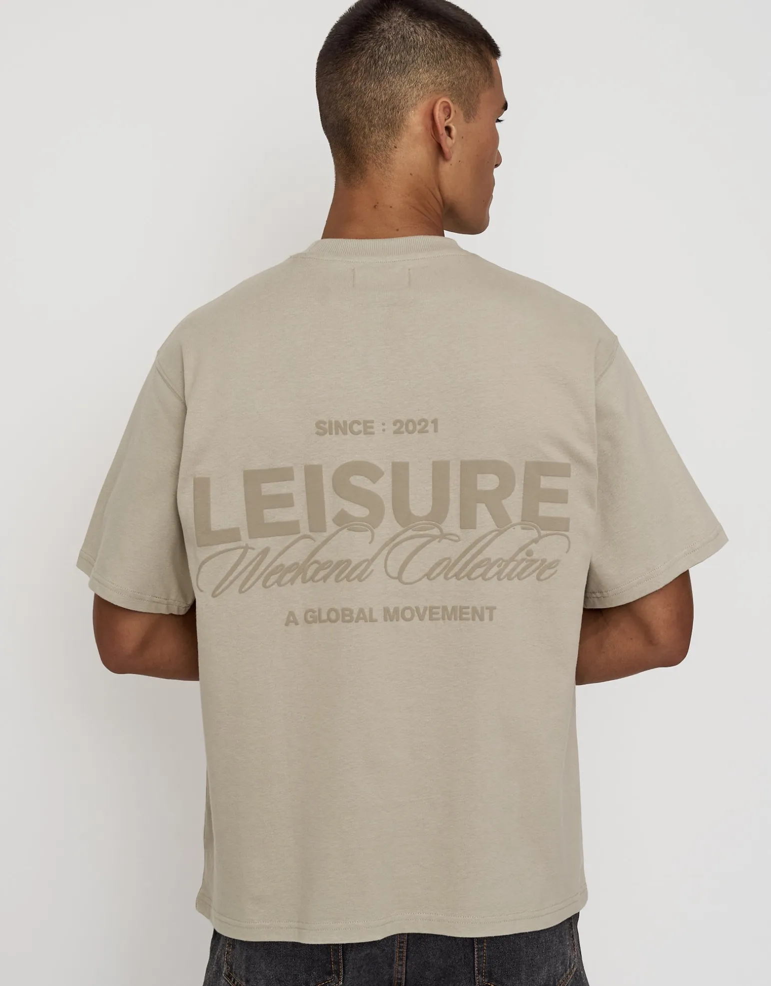 Leisure Weekend Collective Relaxed Fit T Shirt in Radish