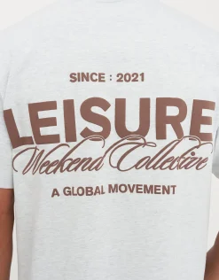 Leisure Weekend Collective Relaxed Fit T Shirt in Radish