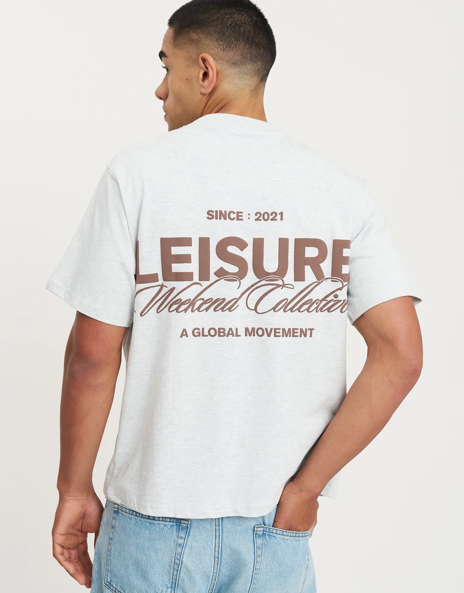 Leisure Weekend Collective Relaxed Fit T Shirt in Radish