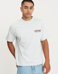 Leisure Weekend Collective Relaxed Fit T Shirt in Snow Marl
