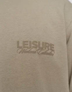 Leisure Weekend Collective Relaxed Fit T Shirt in Ecru