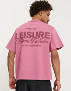 Leisure Weekend Collective Relaxed Fit T Shirt in Ecru