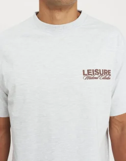 Leisure Weekend Collective Relaxed Fit T Shirt in Ecru