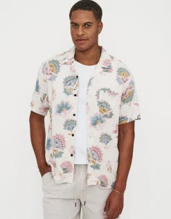 Lotus Short Sleeve Shirt in Ecru